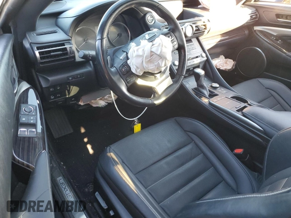 2021 Lexus RC with VIN JTHD85EC9M5006171, listed as a Copart auction lot 86593954 with 54,980 mi miles and Salvage Title. Bid and sale history available at carsss.com. Image 8.
