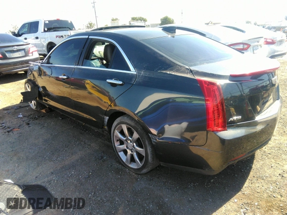 2015 Cadillac ATS Sedan Luxury RWD with VIN 1G6AB5RX5F0101834, listed as a IAAI auction lot 37302564 with 107,046 mi miles. Bid and sale history available at carsss.com. Image 3.