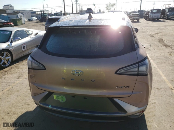 2020 Hyundai NEXO Limited with VIN KM8J84A69LU007979, listed as a Copart auction lot 88574595 with 21,640 mi miles and Salvage Title. Bid and sale history available at carsss.com. Image 6.