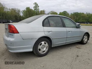 2004 Honda Civic with VIN JHMES96684S009117, listed as a Copart auction lot 53943165 with 96,383 mi miles and Clean Title. Bid and sale history available at DreamBid. Image 3.