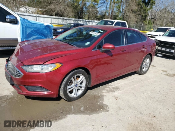 2018 Ford Fusion SE with VIN 3FA6P0HD1JR180500, listed as a Copart auction lot 48113425 with 154,947 mi miles and Salvage Title. Bid and sale history available at carsss.com. Image 1.