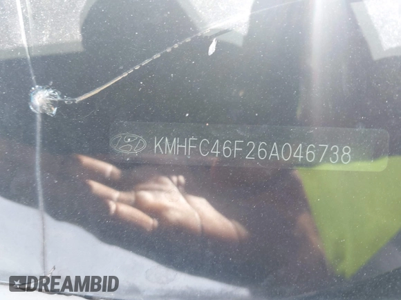 2006 Hyundai Azera SE with VIN KMHFC46F26A046738, listed as a IAAI auction lot 42715976 with 270,959 mi miles and . Bid and sale history available at DreamBid. Image 9.