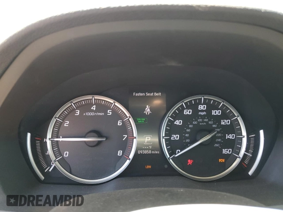 2015 Acura MDX Technology with VIN 5FRYD4H4XFB030038, listed as a Copart auction lot 59396725 with 93,858 mi miles and Salvage title. Bid and sale history available at DreamBid. Image 9.