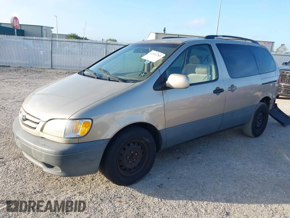 2003 Toyota Sienna CE with VIN 4T3ZF19C23U534111, listed as a IAAI auction lot 41951281 with 281,361 mi miles. Bid and sale history available at carsss.com. Image 2.