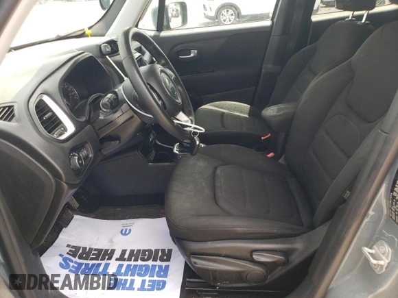 2018 Jeep Renegade Latitude z VIN ZACCJABB4JPH74018, wystawiony jako Copart lot #57298315 z przebiegiem 153 110 mil mil oraz Szkoda całkowita • Salvage title. Historia ofert i sprzedaży dostępna na DreamBid. Obrazek 7.