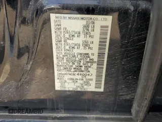 2006 Nissan Frontier SE with VIN 1N6AD07W16C440042, listed as a Copart auction lot 54503065 with 137,634 mi miles and Salvage title. Bid and sale history available at DreamBid. Image 12.