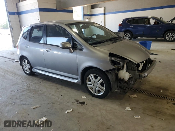 2007 Honda Fit Sport with VIN JHMGD37637S055263, listed as a Copart auction lot 65892135 with 347,782 mi miles and Salvage title. Bid and sale history available at DreamBid. Image 4.