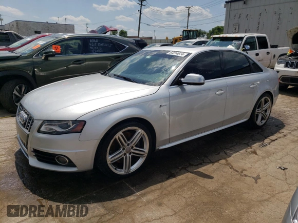 2011 Audi S4 Prestige with VIN WAUKGAFLXBA092434, listed as a Copart auction lot 63314974 with 125,090 mi miles and Salvage Title. Bid and sale history available at carsss.com. Image 1.