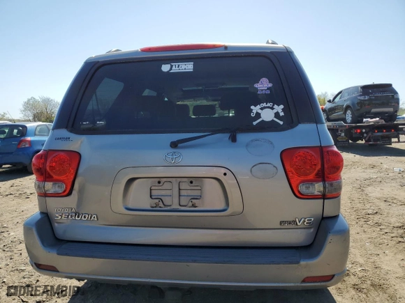 2006 Toyota Sequoia SR5 with VIN 5TDZT34A36S277623, listed as a Copart auction lot 53785415 with 0 mi miles and Clean Title. Bid and sale history available at carsss.com. Image 6.