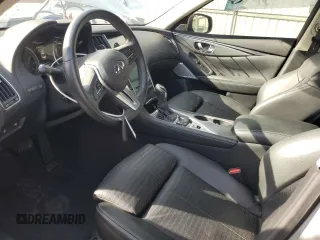 2021 Infiniti Q50 Red Sport 400 with VIN JN1FV7DP4MM850498, listed as a Copart auction lot 78503373 with 74,792 mi miles and Salvage Title. Bid and sale history available at DreamBid. Image 7.