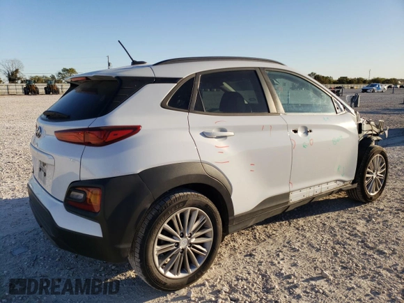 2019 Hyundai Kona SEL with VIN KM8K22AA5KU321920, listed as a Copart auction lot 81892674 with 58,263 mi miles and Salvage Title. Bid and sale history available at DreamBid. Image 3.