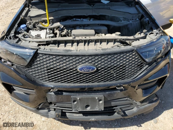 2022 Ford Police Interceptor Utility with VIN 1FM5K8AB8NGA58141, listed as a Copart auction lot 46627385 with 48,235 mi miles and Salvage Title. Bid and sale history available at carsss.com. Image 12.