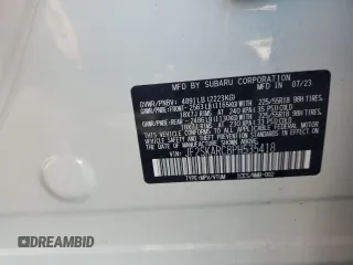 2023 Subaru Forester Touring with VIN JF2SKARC8PH535418, listed as a Copart auction lot 57315825 with 7,175 mi miles and Salvage title. Bid and sale history available at DreamBid. Image 14.