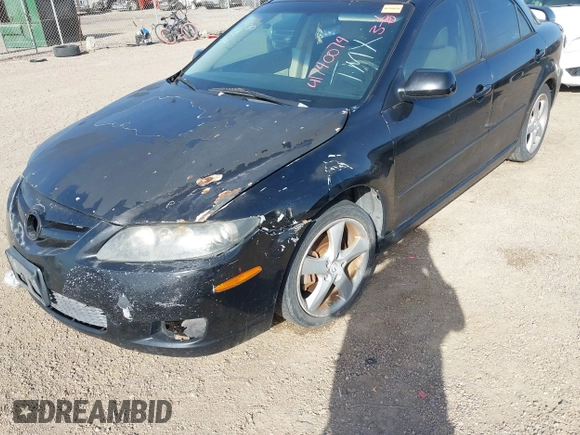 2008 Mazda 6 i Sport VE with VIN 1YVHP80C985M15978, listed as a IAAI auction lot 41740074 with 179,387 mi miles. Bid and sale history available at carsss.com. Image 6.
