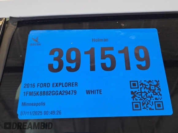 2016 Ford Explorer with VIN 1FM5K8B82GGA29479, listed as a IAAI auction lot 42844342 with 235,024 mi miles and . Bid and sale history available at DreamBid. Image 5.