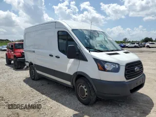 2019 Ford Transit with VIN 1FTYE1CM3KKB83796, listed as a Copart auction lot 54079855 with 76,721 mi miles and Salvage Title. Bid and sale history available at DreamBid. Image 4.