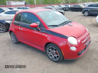 2012 FIAT 500 Sport z VIN 3C3CFFBR9CT164739, wystawiony jako IAAI lot #42167425 z przebiegiem 76 166 mil mil oraz . Historia ofert i sprzedaży dostępna na DreamBid. Obrazek 1.