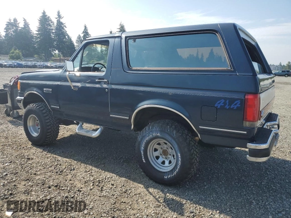 1988 Ford Bronco Eddie Bauer with VIN 1FMEU15N3JLA13342, listed as a Copart auction lot 62331455 with 29,284 mi miles and Clean title. Bid and sale history available at DreamBid. Image 2.