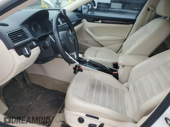 2014 Volkswagen Passat TDI SEL Premium with VIN 1VWCN7A30EC074358, listed as a Copart auction lot 51810105 with 120,430 mi miles and Salvage Title. Bid and sale history available at carsss.com. Image 7.