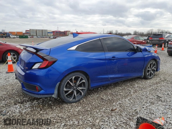 2017 Honda Civic Si with VIN 2HGFC3A5XHH753301, listed as a Copart auction lot 51125385 with 66,238 mi miles and Salvage Title. Bid and sale history available at DreamBid. Image 3.