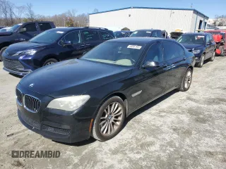 2013 BMW 7 Series 750Li with VIN WBAYE8C53DD132823, listed as a Copart auction lot 46090795 with 199,977 mi miles and Salvage title. Bid and sale history available at DreamBid. Image 1.