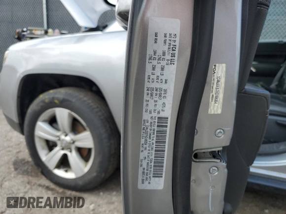 2017 Jeep Compass High Altitude with VIN 1C4NJDEB7HD109354, listed as a Copart auction lot 65372555 with 97,982 mi miles and Clean title. Bid and sale history available at DreamBid. Image 13.