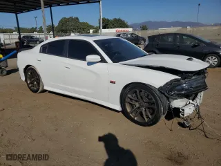 2020 Dodge Charger Scat Pack with VIN 2C3CDXGJ6LH107292, listed as a Copart auction lot 75531044 with 35,379 mi miles and Salvage Title. Bid and sale history available at carsss.com. Image 4.
