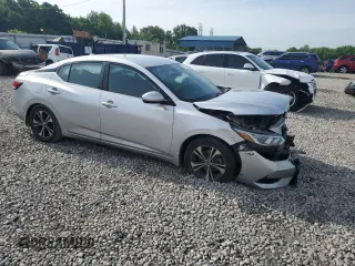 2021 Nissan Sentra SV with VIN 3N1AB8CV7MY267736, listed as a Copart auction lot 54711945 with 109,026 mi miles and Salvage title. Bid and sale history available at DreamBid. Image 4.