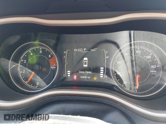 2018 Jeep Cherokee Latitude with VIN 1C4PJMCBXJD597667, listed as a IAAI auction lot 42486786 with 149,081 mi miles and . Bid and sale history available at DreamBid. Image 7.