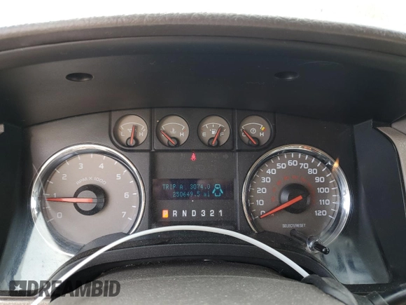 2010 Ford F-150 XL with VIN 1FTFW1EV2AFD23600, listed as a Copart auction lot 54312395 with 250,649 mi miles and Clean Title. Bid and sale history available at carsss.com. Image 9.