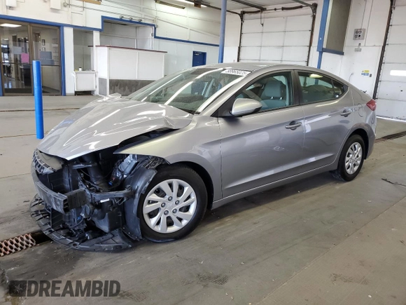 2017 Hyundai Elantra SE with VIN 5NPD74LF9HH076318, listed as a Copart auction lot 58965025 with 73,032 mi miles and Salvage title. Bid and sale history available at DreamBid. Image 1.