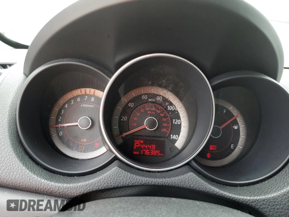 2011 Kia Forte EX with VIN KNAFU4A29B5460251, listed as a Copart auction lot 62419584 with 176,385 mi miles and Salvage Title. Bid and sale history available at carsss.com. Image 9.