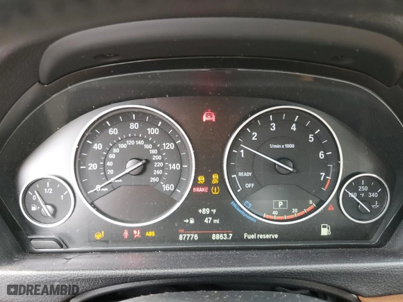 2016 BMW 3 Series Gran Turismo 335i xDrive with VIN WBA3X9C59GD869992, listed as a Copart auction lot 59460044 with 87,776 mi miles and Salvage Title. Bid and sale history available at carsss.com. Image 9.