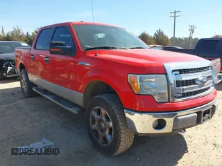 2013 Ford F-150 XL with VIN 1FTFW1EF2DFD62331, listed as a IAAI auction lot 41676224 with 156,450 mi miles. Bid and sale history available at carsss.com. Image 1.