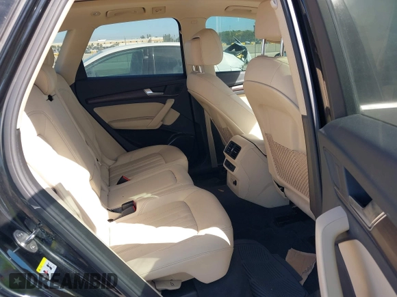 2023 Audi Q5 S line Premium with VIN WA1GAAFY1P2105993, listed as a IAAI auction lot 41741572 with 22,899 mi miles. Bid and sale history available at carsss.com. Image 8.