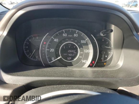 2012 Honda CR-V EX-L with VIN 5J6RM4H7XCL007393, listed as a Copart auction lot 52378715 with 126,002 mi miles and Salvage Title. Bid and sale history available at carsss.com. Image 9.