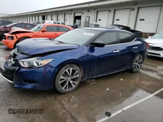 2017 Nissan Maxima SV with VIN 1N4AA6AP5HC437119, listed as a Copart auction lot 60031935 with 140,281 mi miles and Salvage title. Bid and sale history available at DreamBid. Image 1.