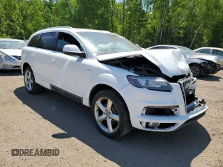 2012 Audi Q7 with VIN WA1AGCFE9CD001532, listed as a Copart auction lot 60097715 with Not provided miles and Salvage title. Bid and sale history available at DreamBid. Image 4.
