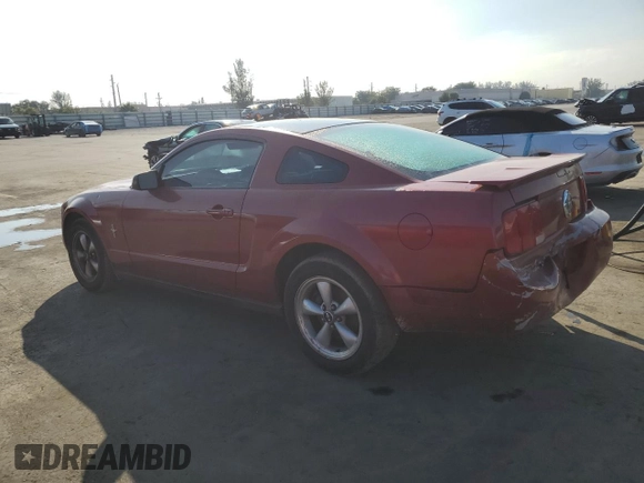2007 Ford Mustang Deluxe with VIN 1ZVFT80N375240875, listed as a Copart auction lot 42513745 with 161,110 mi miles and Salvage Title. Bid and sale history available at carsss.com. Image 2.