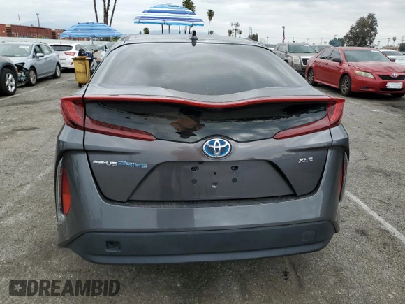 2020 Toyota Prius Prime LE with VIN JTDKARFP8L3143845, listed as a Copart auction lot 51046095 with 121,367 mi miles and Salvage Title. Bid and sale history available at carsss.com. Image 6.