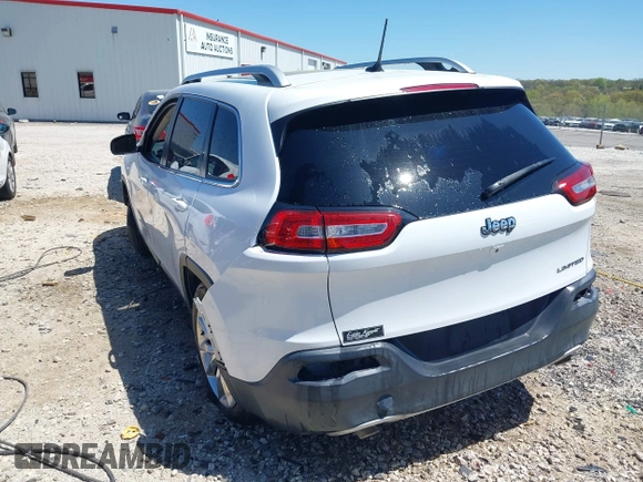 2014 Jeep Cherokee Limited with VIN 1C4PJLDS9EW163565, listed as a IAAI auction lot 42033048 with 183,048 mi miles. Bid and sale history available at carsss.com. Image 3.