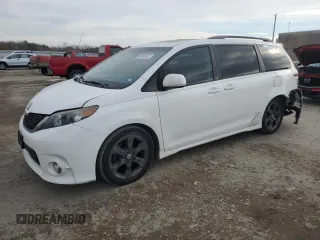 2012 Toyota Sienna SE with VIN 5TDXK3DC8CS208840, listed as a Copart auction lot 89005565 with 181,235 mi miles and Clean Title. Bid and sale history available at carsss.com. Image 1.