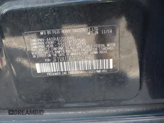 2015 Subaru WRX Premium with VIN JF1VA1D61F9823988, listed as a IAAI auction lot 41642433 with 27,517 mi miles. Bid and sale history available at carsss.com. Image 9.