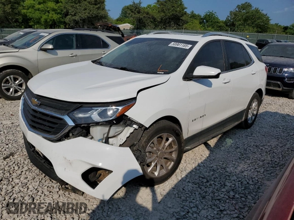 2021 Chevrolet Equinox LT with VIN 3GNAXKEVXMS153913, listed as a Copart auction lot 58961185 with 97,711 mi miles and Salvage title. Bid and sale history available at DreamBid. Image 1.