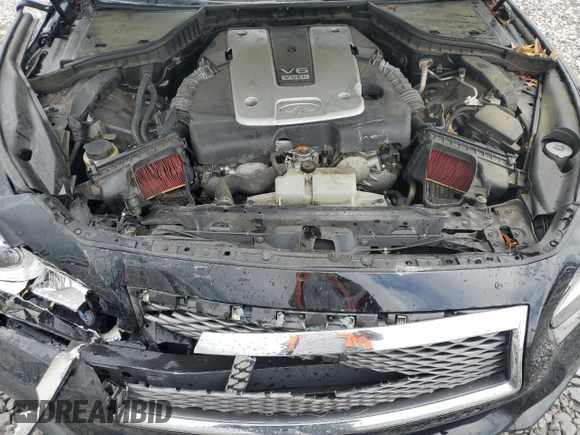 2015 Infiniti Q50 Sport with VIN JN1BV7AP2FM358154, listed as a Copart auction lot 55402455 with 154,630 mi miles and Salvage title. Bid and sale history available at DreamBid. Image 11.