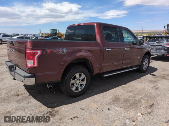 2016 Ford F-150 XLT with VIN 1FTEW1EG2GKD88539, listed as a Copart auction lot 56975835 with 142,775 mi miles and Salvage title. Bid and sale history available at DreamBid. Image 3.