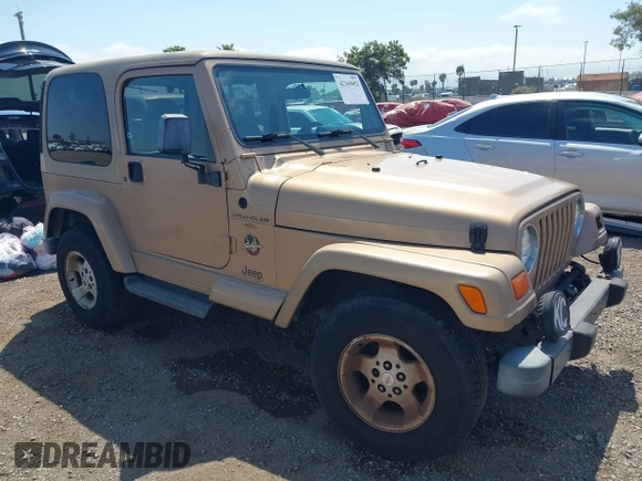 1999 Jeep Wrangler Sahara with VIN 1J4FY49S8XP462512, listed as a IAAI auction lot 42165052 with 146,135 mi miles and . Bid and sale history available at DreamBid. Image 1.