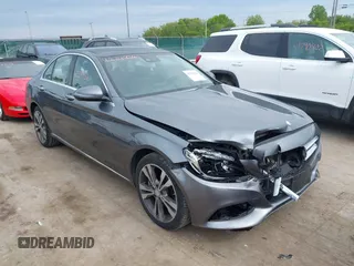 2017 Mercedes-Benz C 300 with VIN 55SWF4KB1HU187792, listed as a IAAI auction lot 42399361 with 78,602 mi miles and . Bid and sale history available at DreamBid. Image 1.