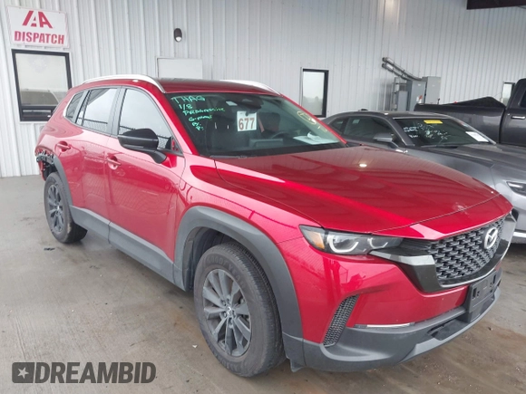 2025 Mazda CX-50 2.5 S Premium Package with VIN 7MMVABDM3SN306031, listed as a IAAI auction lot 41459256 with 2,258 mi miles. Bid and sale history available at carsss.com. Image 1.