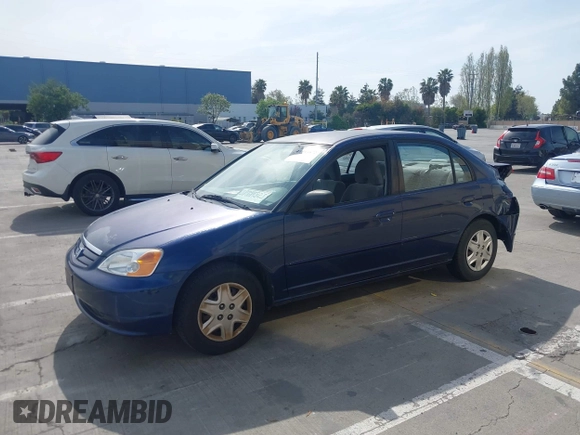 2003 Honda Civic LX with VIN 2HGES16553H561692, listed as a IAAI auction lot 41993872 with 201,413 mi miles and . Bid and sale history available at DreamBid. Image 18.